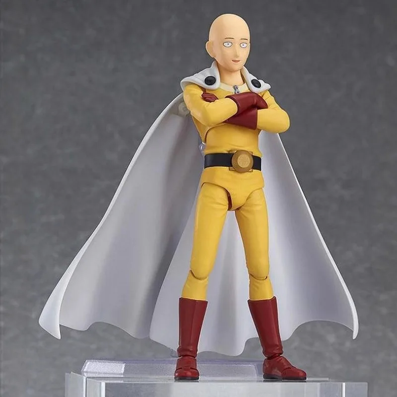 Nowa figurka Figma 310 One Punch Man Saitama Amazing Yamaguchi Revoltech Saitama Dostępna od ręki Anime Figurki Akcji Kolekcjonerskie Model Zabawka Prezent
