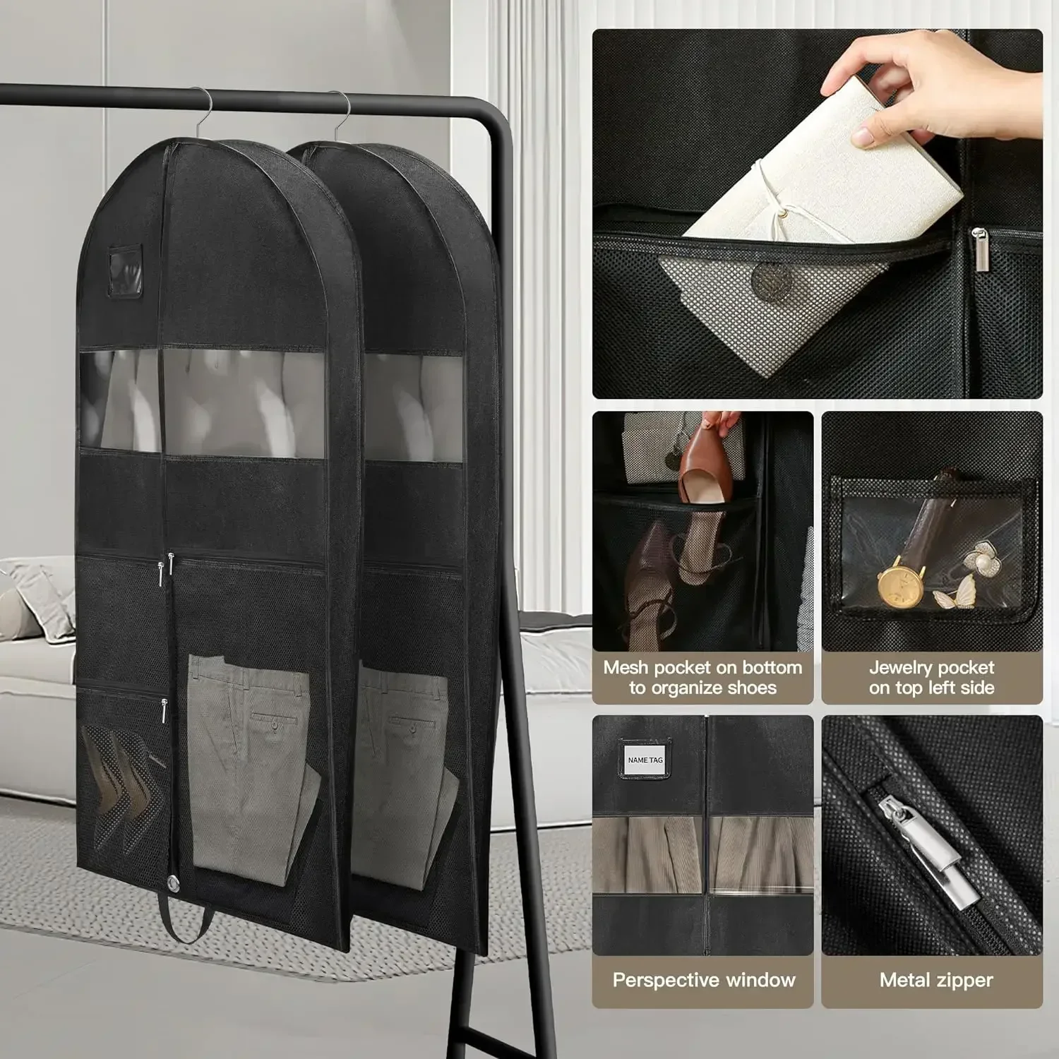 Garment Bag,Heavy Duty 43/51/60\