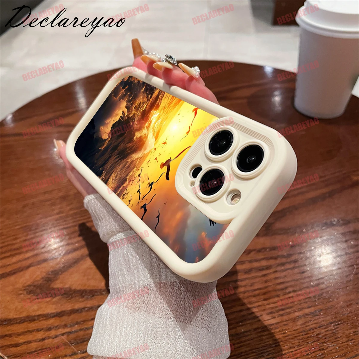 DECLAREYAO لينة ضوء سليم ماتي بولي يوريثان يغطي ل VIVO Y11S 2021 Y55 T2X V20 Y20A Y30 U20 Pro Y100 V40 Y5S S غطاء مقاوم للصدمات