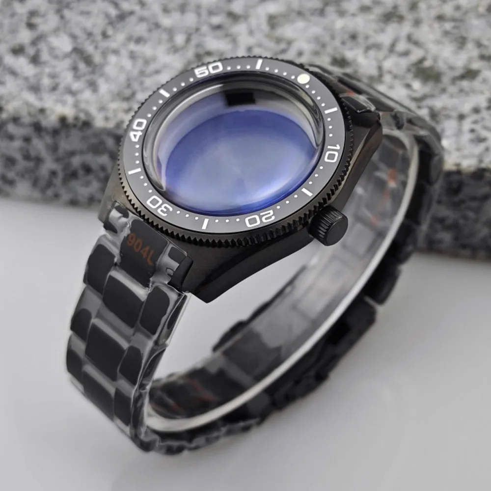 

41mm Watch Case, Stainless Steel Case NH35 Strap Set, for NH35/NH36/4R35A/NH34 Movement, Watch Shell + Bracelet, Fit 28.5mm Dial