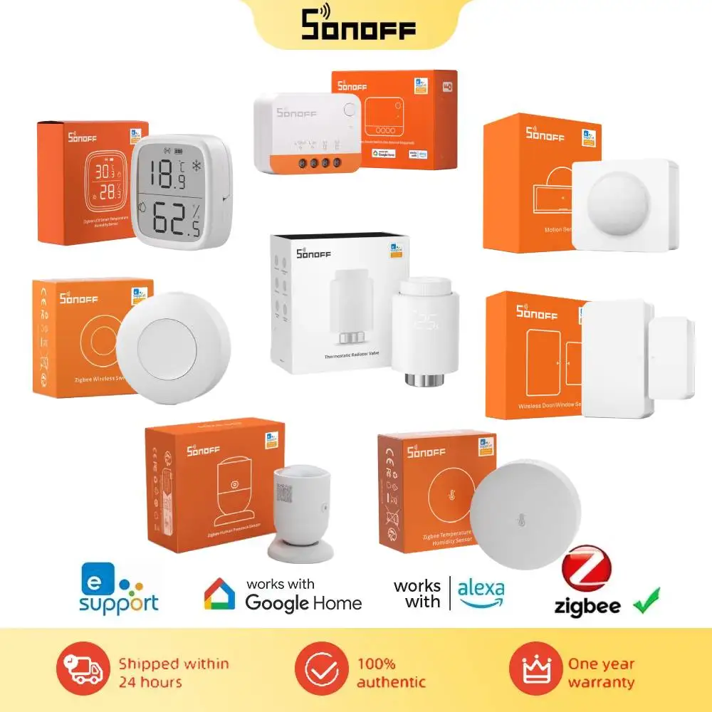 SONOFF Zigbee ZBBridge Pro desteği SONOFF SNZB-02D/ZBMINIL2/TRVZB/SNZB-01P/SNZB-02P/SNZB-06P alexa ev asistanı MQTT ile çalışır