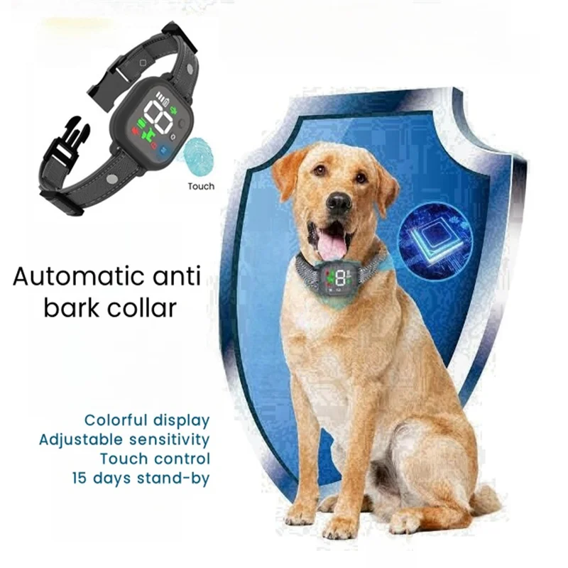 

Automatic Training Collar for Dogs Waterproof USB Touch Electric Shocker Device Anti Bark Dog Equipment Ultrasonic Antiladridos