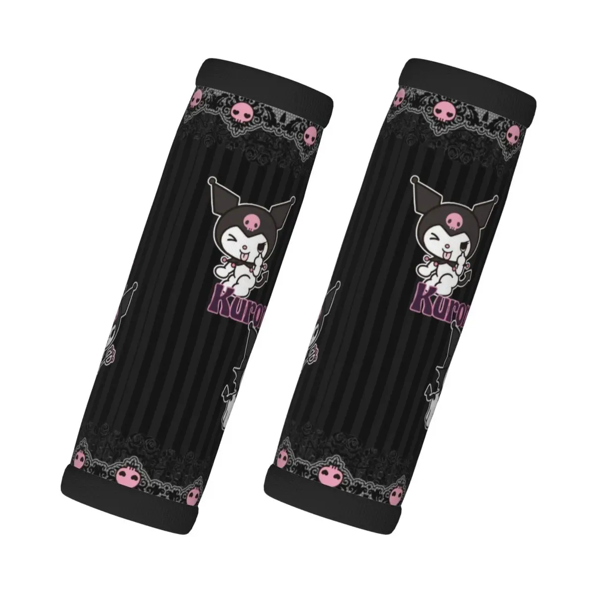 

Custom Kuromi Cartoon Manga 2 Pcs Luggage Handle Wrap Soft Grip Handle Cover Handle Grip Neoprene Luggage Door Handle