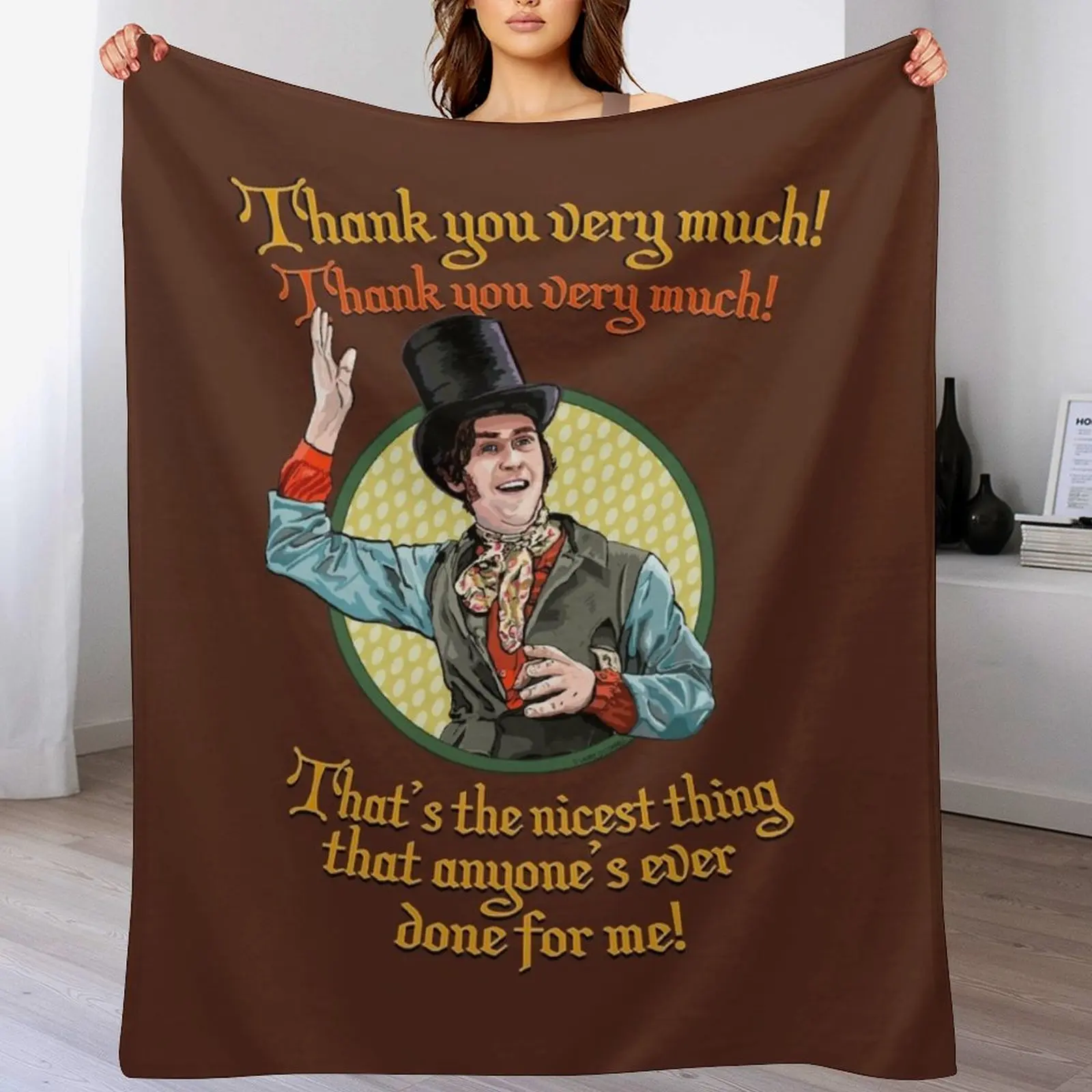 Tom Jenkins- Thank you Very Much Throw Blanket Decorative Throw Nap Sleeping Bag Blankets