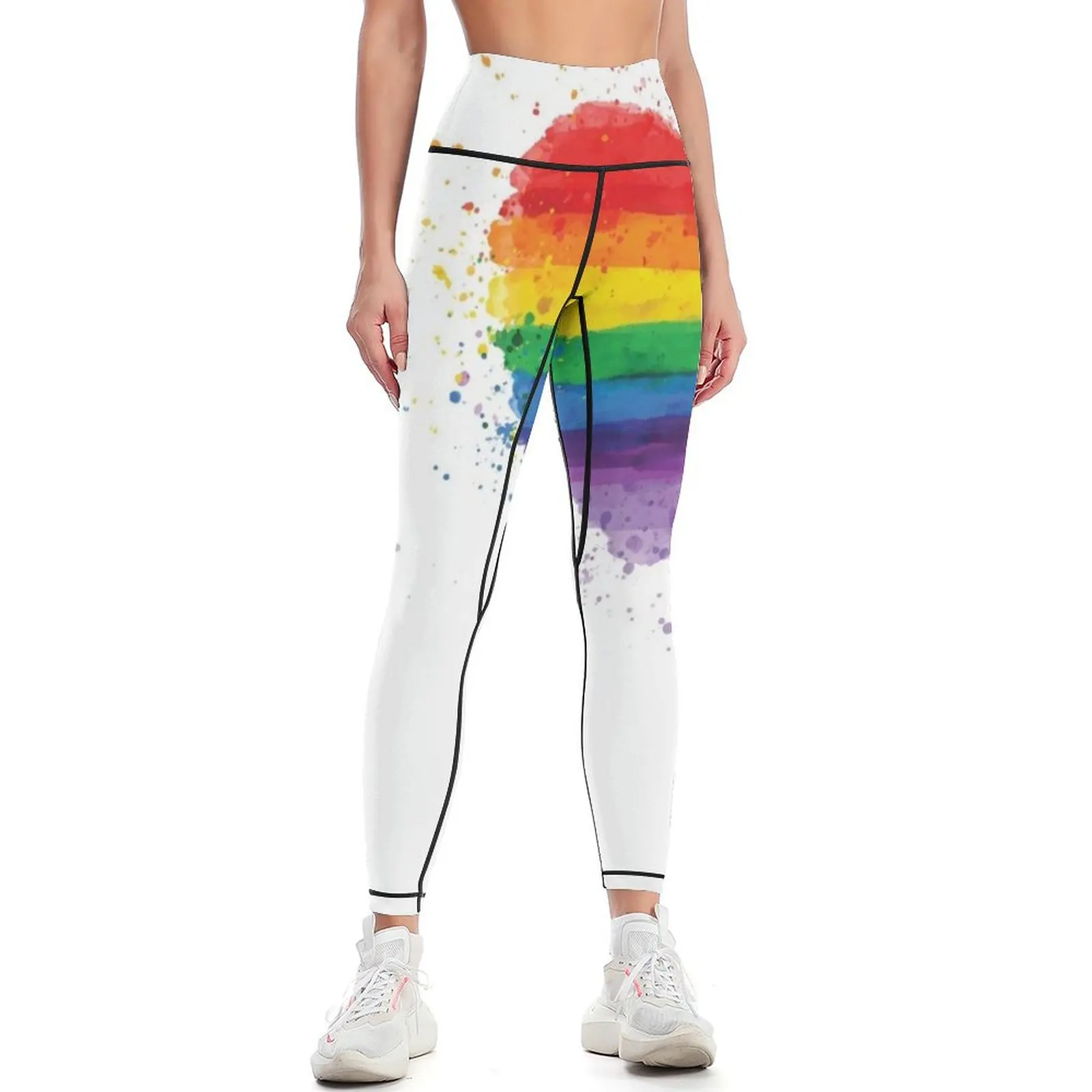 Gay | Gay T Shirts Pride Pride Flag Gifts Lesbian Clothing LGBT Clothing Leggings high waist sportswear for gym Womens Leggings