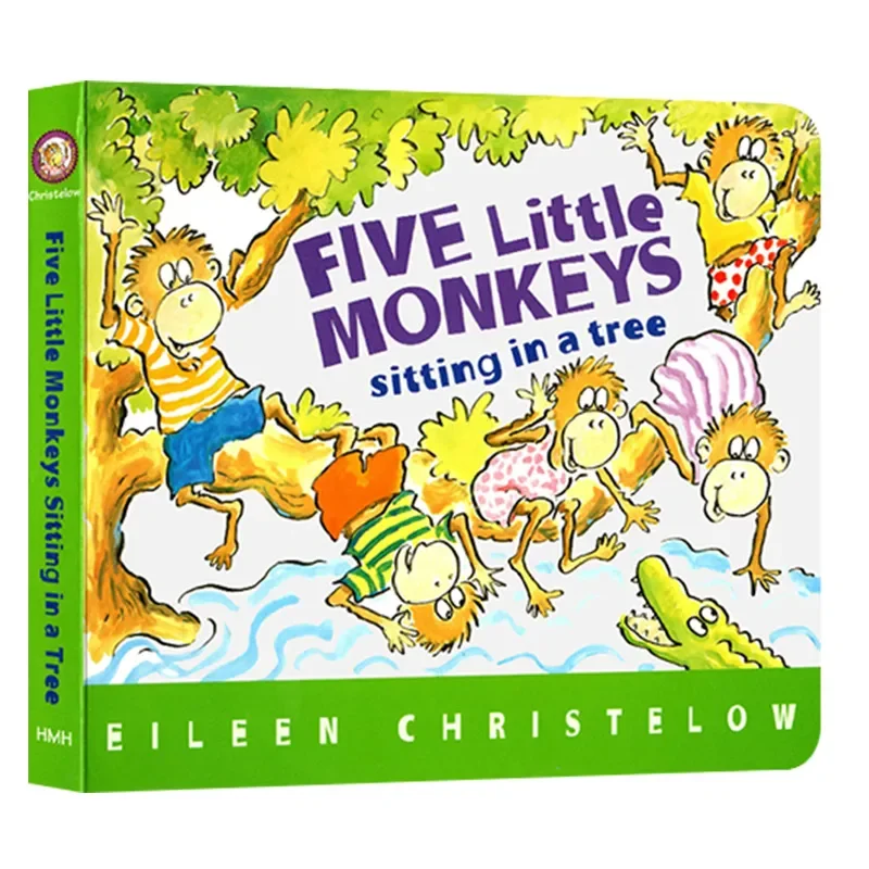 Five Little Monkeys Sitting in a Tree,Baby Children's books aged 1 2 3, English picture book 9780544083530