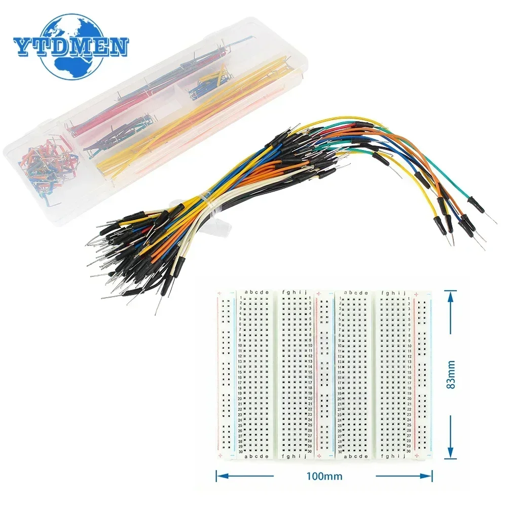 Breadboard Kit 750 Points Bread Board + 65pcs/140pcs Jumper Wire Test Circuit Board Protoboard DIY Electronic Kits