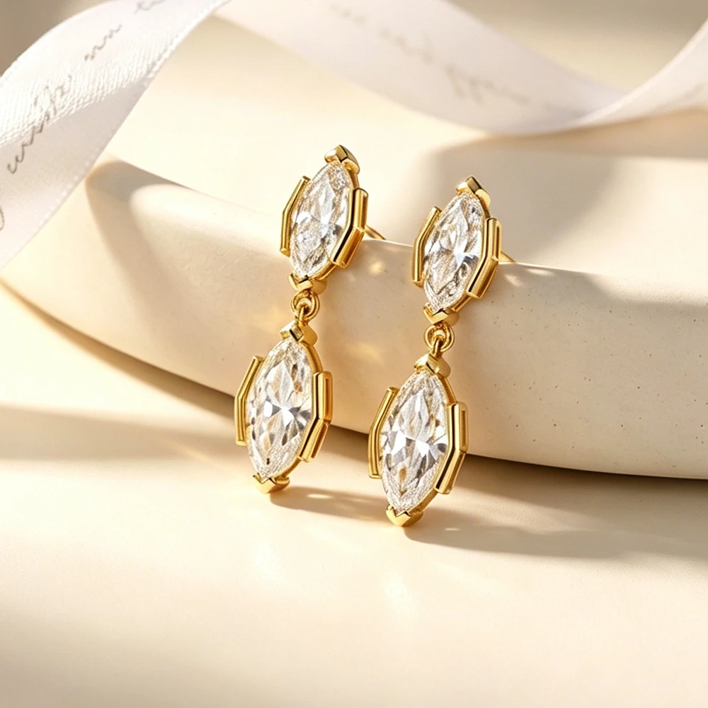 EWYA 3CT Marquise Cut Moissani - Bezels Set Pendant review and price