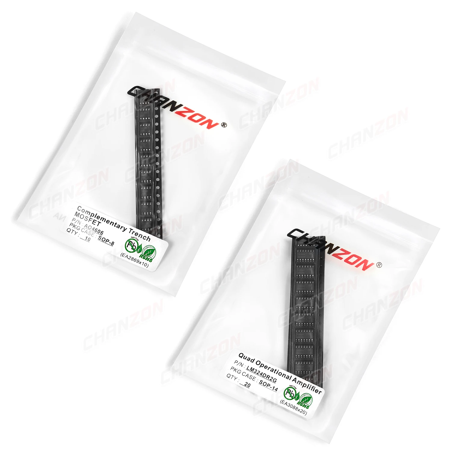 SOP8 AO4606 AO4614B AO4614 Complementary Trench MOSFET SOP14 LM324DR2G Quad Operational Amplifier Transistor Bipolar Junction