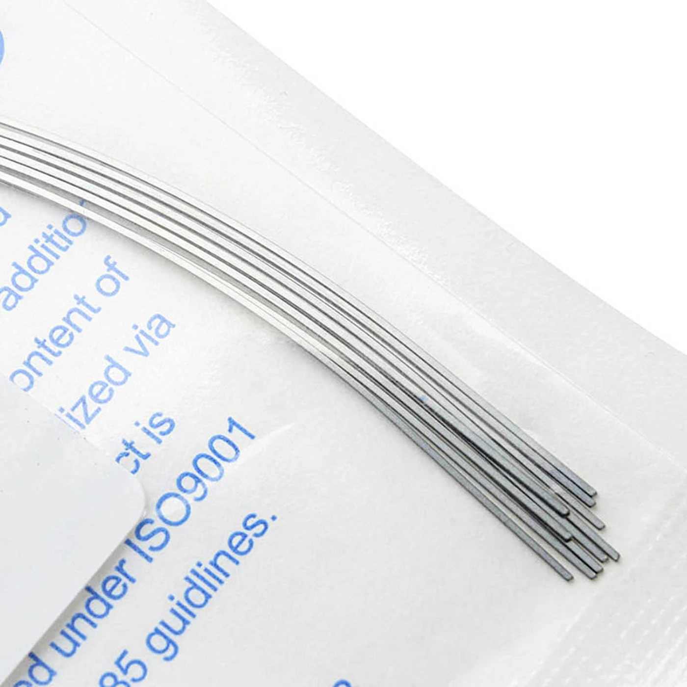 5 Packungen AZDENT Dental Kieferorthopädische Niti-Wärme-wärmeaktivierte Bogendrähte, rund, rechteckig, eiförmige Form, 10 Stück/Packung, Zahnmedizin – Detail 3