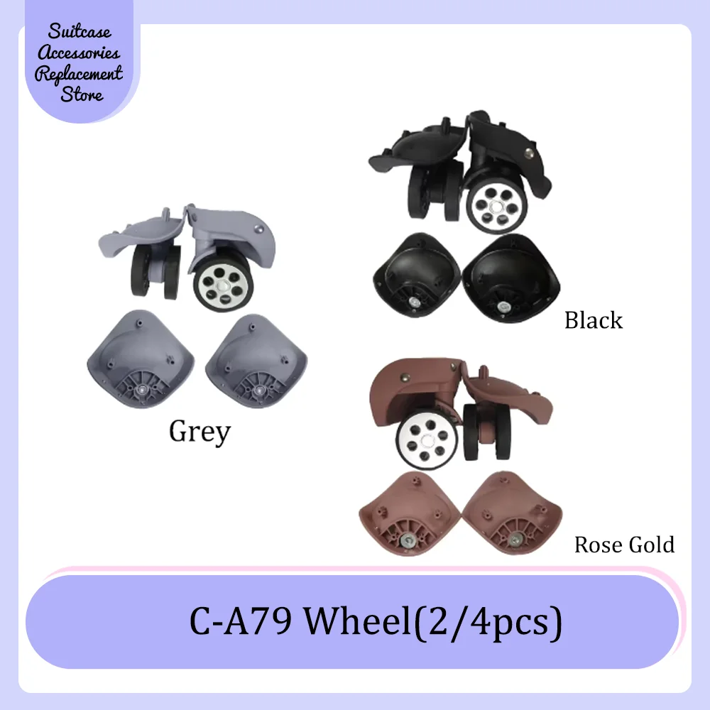 C-A79 Universal Wheel Replacement Suitcase Smooth Silent Shock Absorbing Durable Convenient Wheel Accessories Caster Wheels