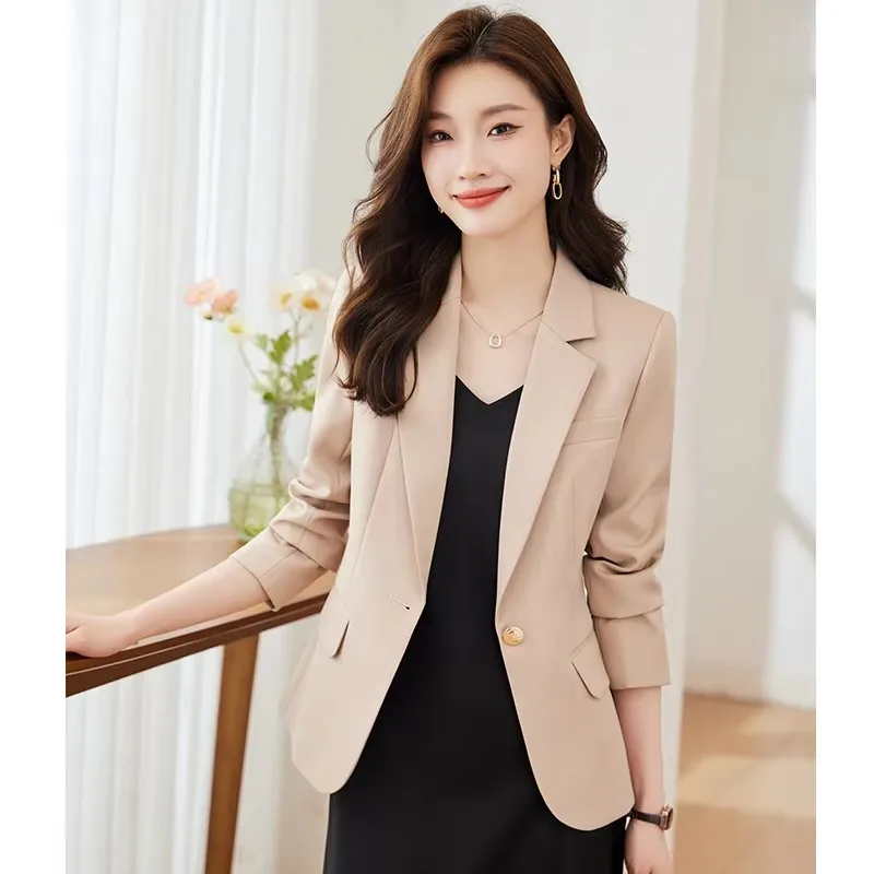 Insozkdg High-End Korean Casual Blazer Women Female Lady 2024 Spring Autumn New Influencer Street Style Jacket Women Clothing