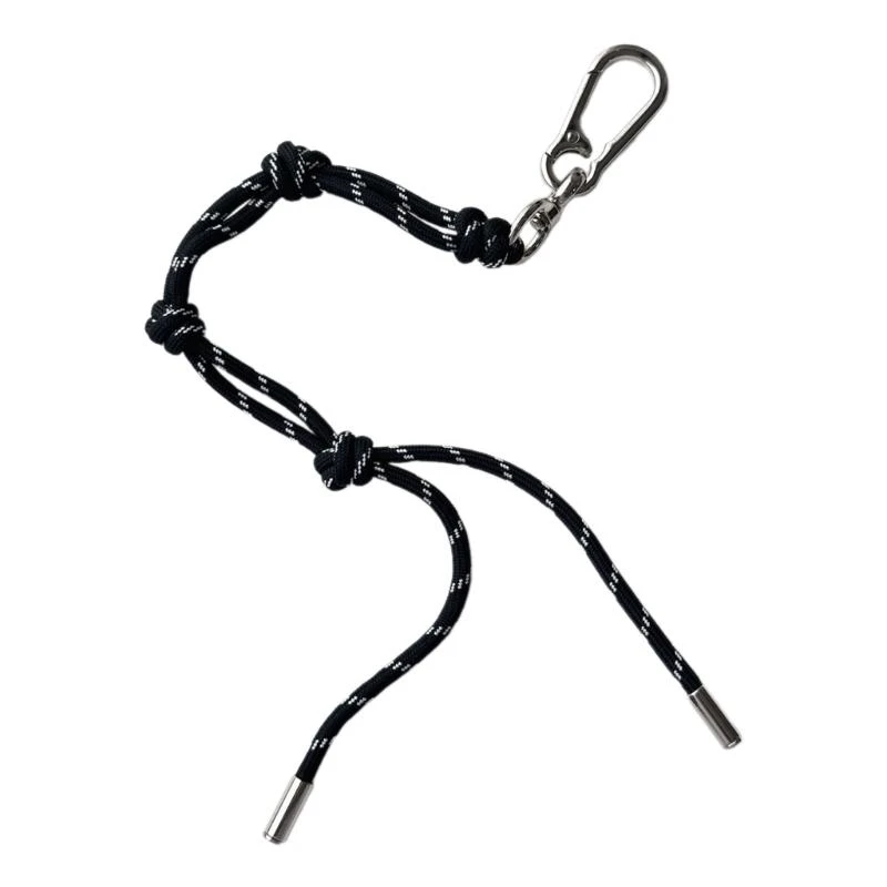 

652F Multipurpose Rope Key Rings Stylish Rope Keychain Fashion Key Adornment Key Holder Key Clip Suitable for Daily Use