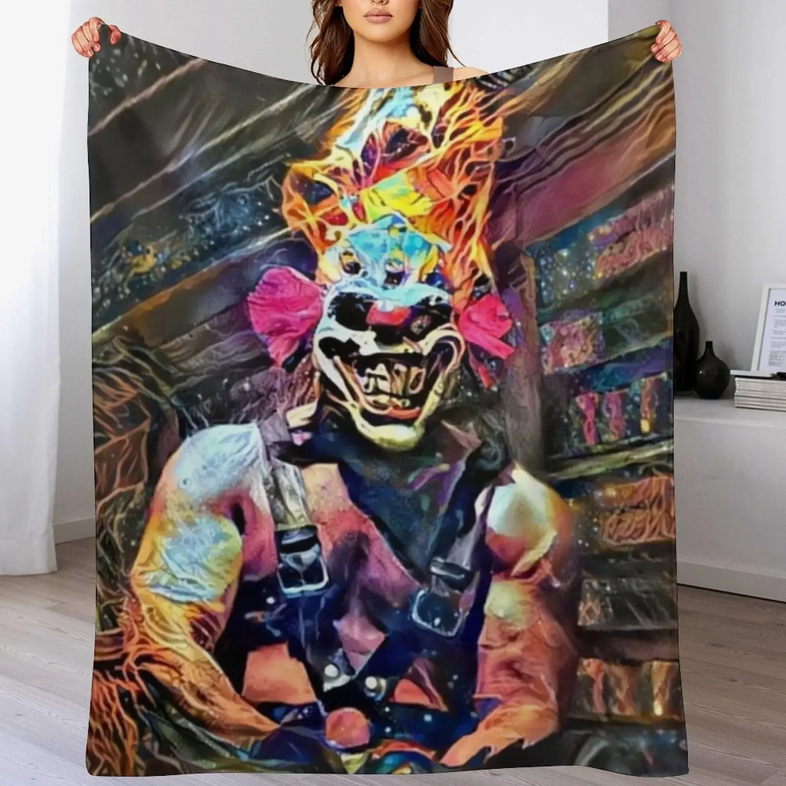 Twisted Metal Marcus Kane Throw Blanket Thin Soft Blanket for Summer Night Sleeping