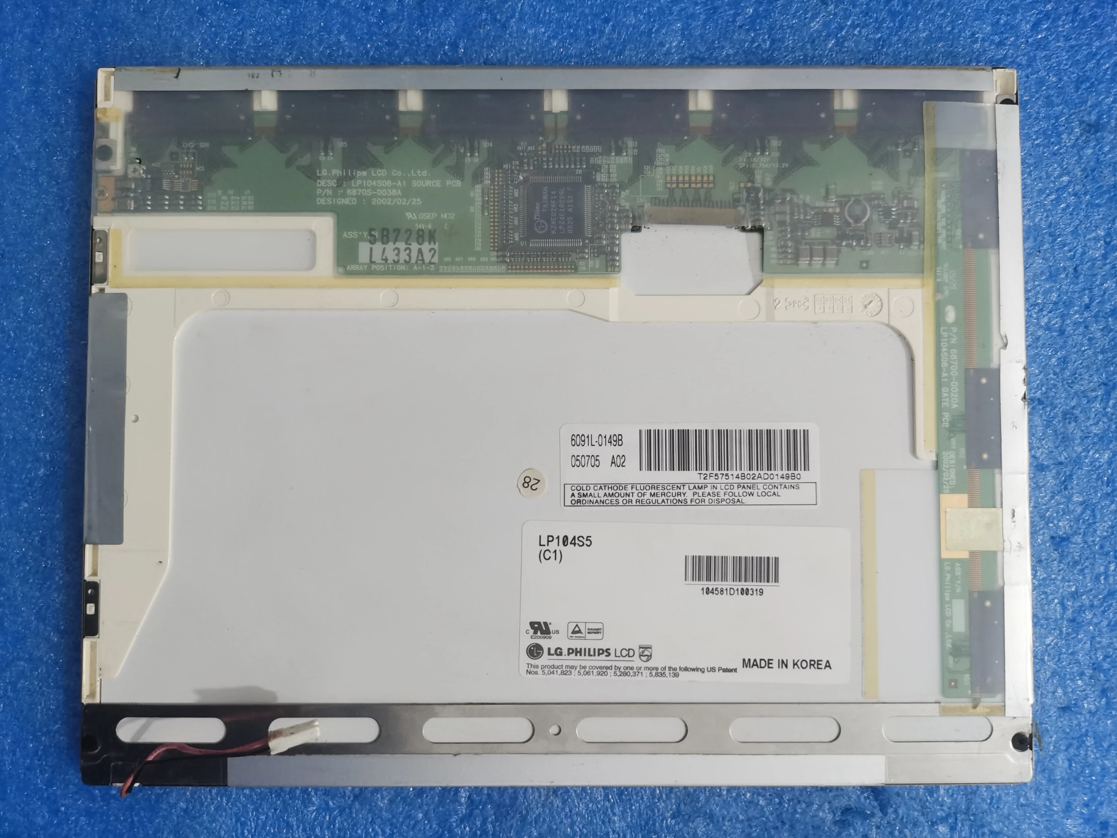 

Original LB104S01-TL01 10.4-inch industrial screen, tested in stock LB104S01-TL02 LP104S5-C1