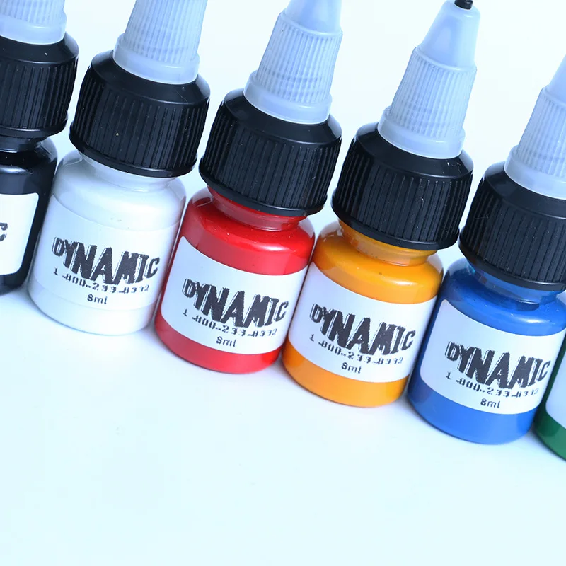 Tinta tato profesional, 14 warna/set 8ml/botol Set warna pigmen mikropigmentasi tanaman alami untuk seni tubuh