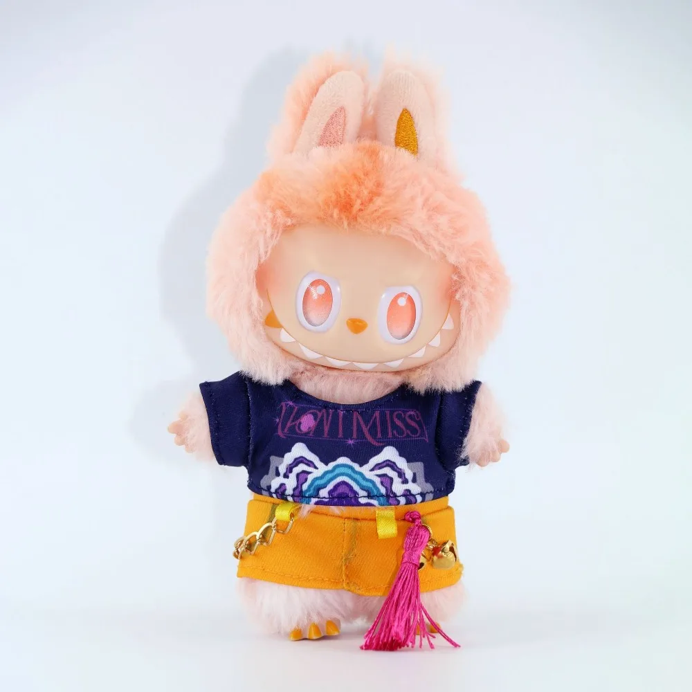 

Одежда для куклы Лабубу 17 см, костюмы для косплея, аксессуары для кукол из искусственной кожи, игрушки для игр в домик, подарки