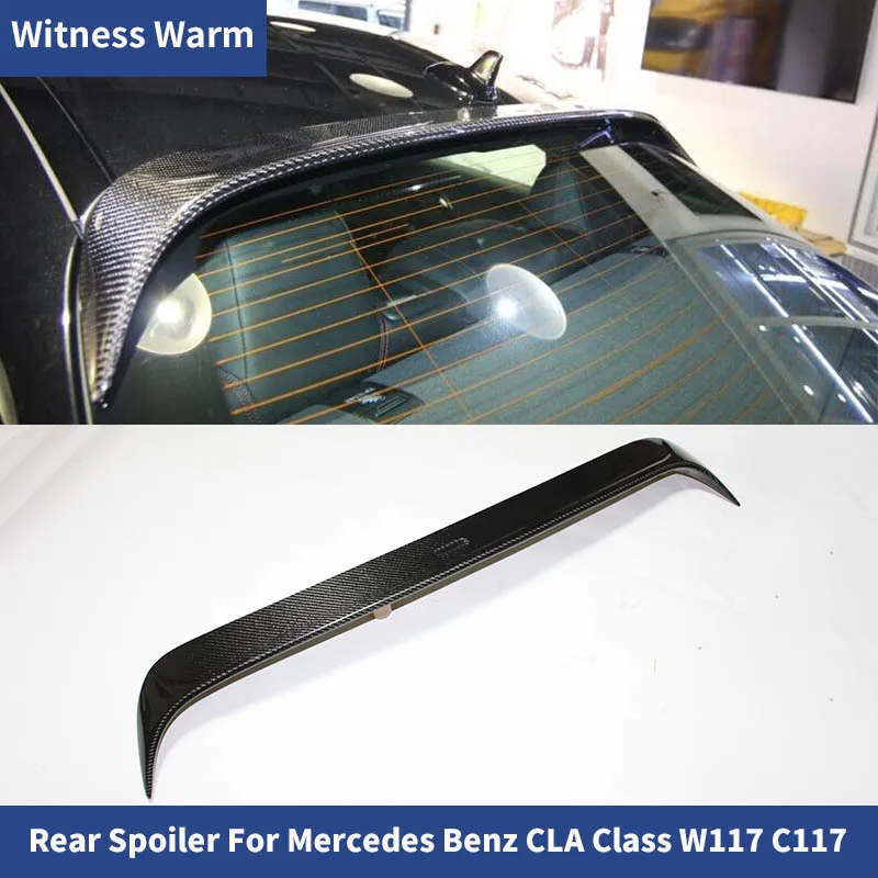 for Cla W117 Roof Wings Carbon Fiber Rear Spoiler Benz Cla200 220 260 180 Car Styling