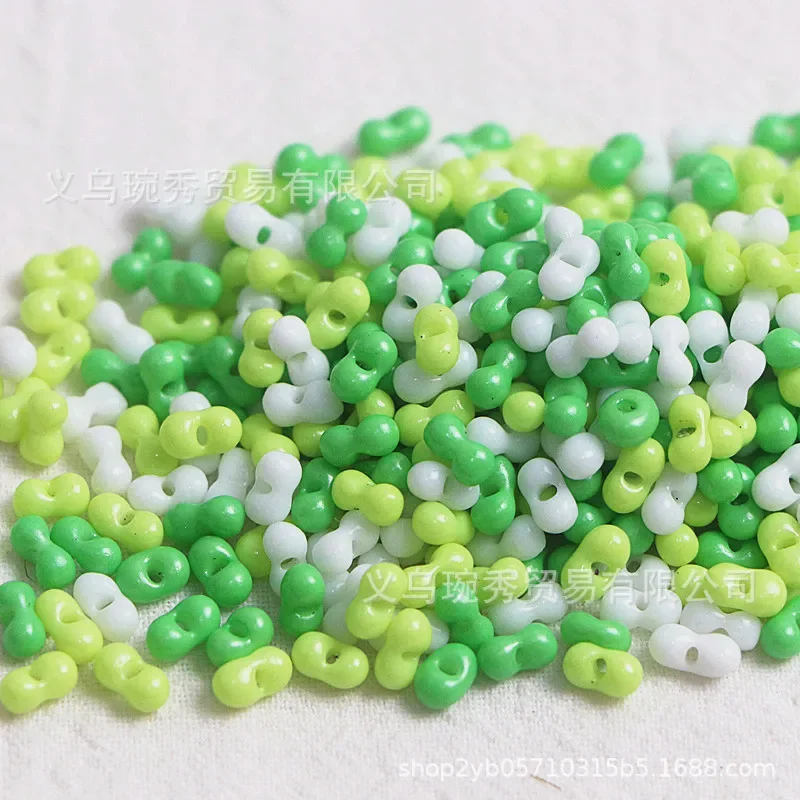 Super high-quality solid colored peanut bead gourd bead 3 * 6mm handmade DIY beaded bracelet necklace accessory materials