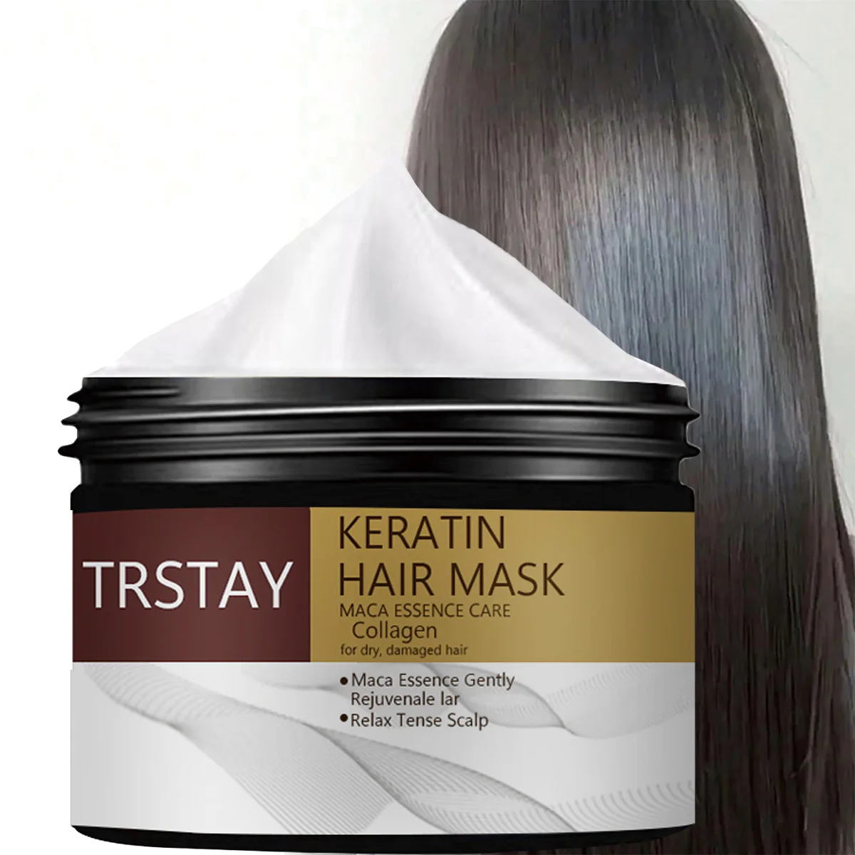 

Keratin hair mask contains collagen, suitable for dry and damaged hair