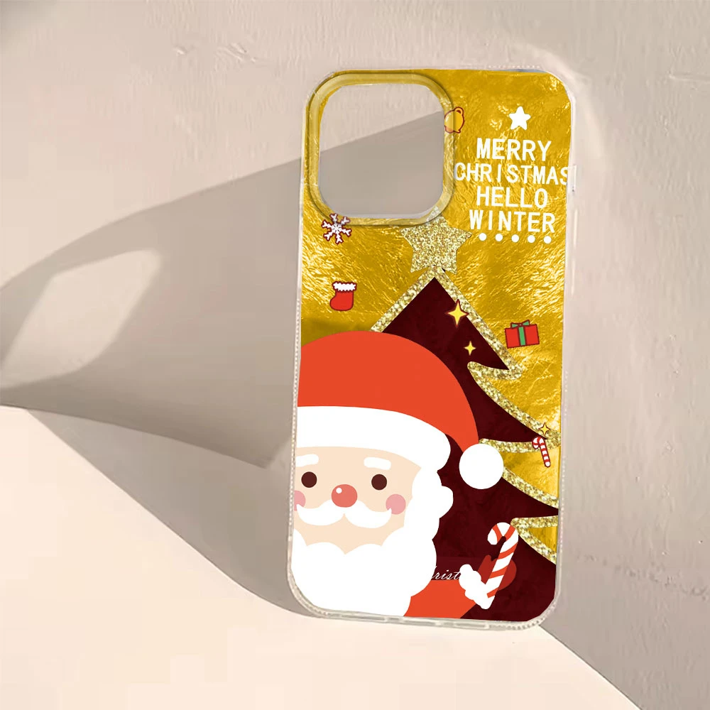عيد الميلاد عيد الميلاد ثلج جراب هاتف ل Xiaomi Redmi ملاحظة 14 13 12 11 10 11S 10S 9 Pro 15 15C 14C 13C A3X A1 A2 A3 A4 9C 9A غطاء