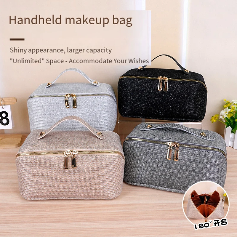 

Ins косметичка для девочек, новинка для отдыха и путешествий, портативная сумка для хранения косметики большой емкости, нейлоновые водонепроницаемые сумки для женщин