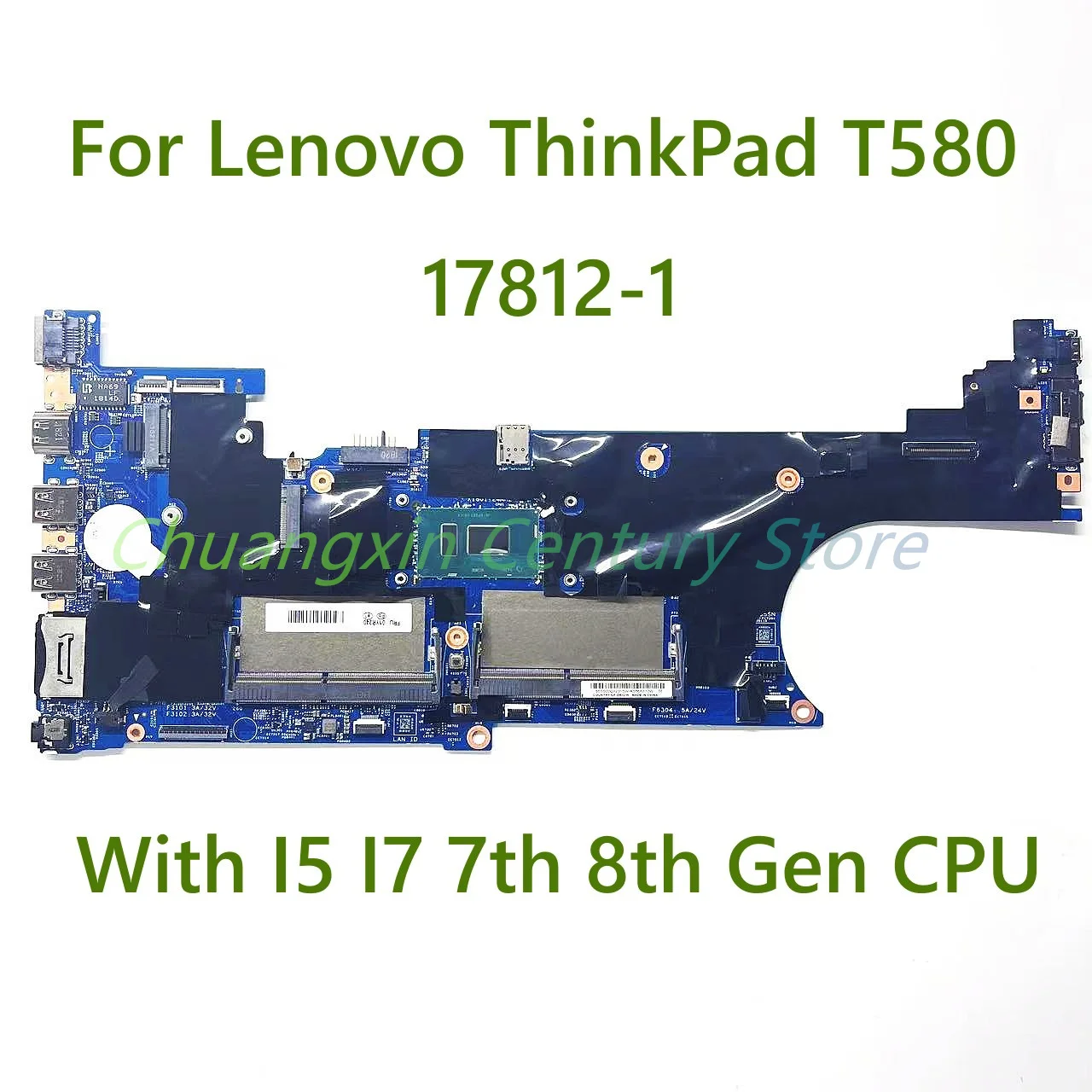 laptop motherboard para lenovo thinkpad t580 100 testado totalmente trabalho 178121 i5 i7 7th 8th gen cpu 01