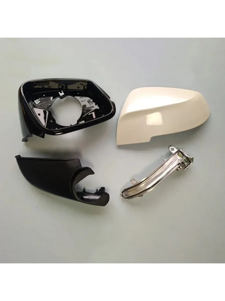 اليسار اليمين زوج غطاء مرآة جانبية بدوره مصباح إشارة لسيارات BMW 1/2/3/4 Series X1 (F48) 2012-2018 ، DRL استبدال ضوء الوفير #4