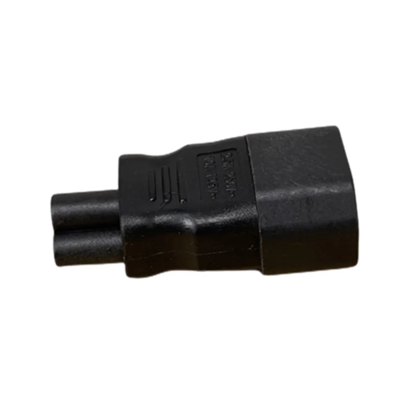 1 قطعة النحاس الأسود 10A 250 فولت ستاندرد IEC320 C14 ذكر إلى C5 أنثى UPS PDU APC محمول محول كهرباء التوصيل تحويل المقبس