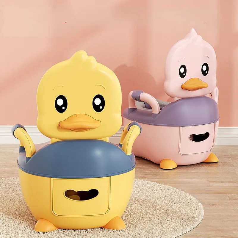 Kids Potty Training Toilet Household Large Seat Baby Cute Animal Splash-proof Training Portable Toilet Comfortable Non-Slip