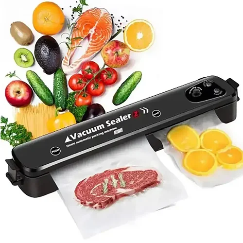 Imagen 1 del producto Sellado de alimentos portátil, ayudante de cocina al vacío para el hogar, máquina de envasado automático de 220V, máquina de sellado al vacío de alimentos