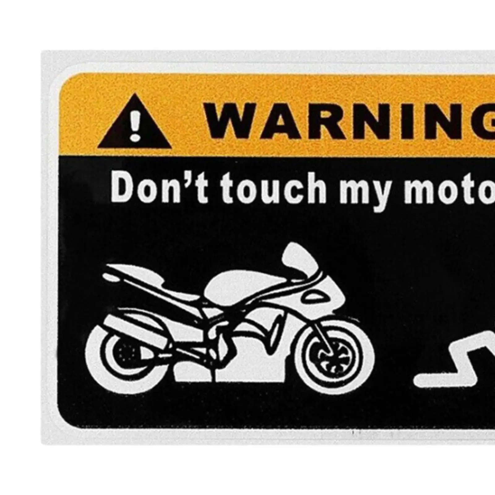 Car Sticker Practical Funny Widely Used Wall Decorations Don't Touch My Motorcycle for Bicycle Motorbike Window Auto Home