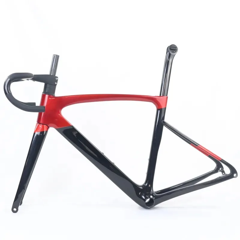 Hot Sale Disc Racing Bike Carbon Fiber Frame Available Sizes 49/52/54/56cm Thru Axle 142X12mm Carbon Road Racing Disc
