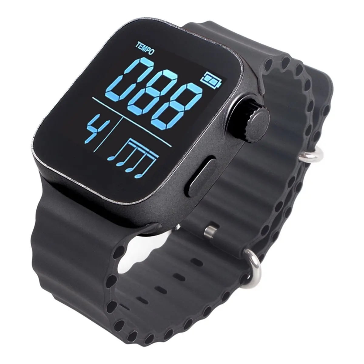 【AA85】 Wearable Vibrating Metronome Sport Running Beat Counting Watch Adjustable Strap for All Guitar Piano Drums