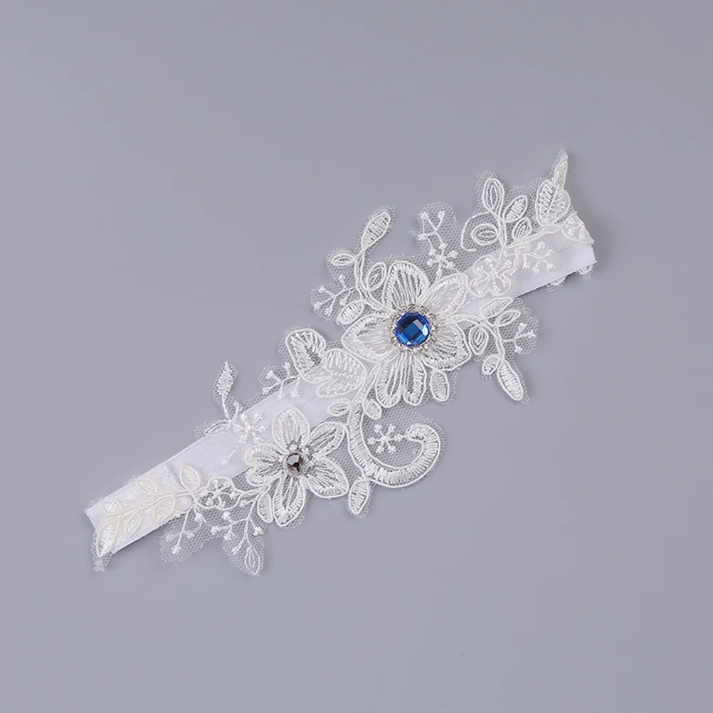 

Bridal Lace Foot Decor Western Wedding Bride Ring Floral Rhinestone Leg Band Ornaments wedding belt bridal