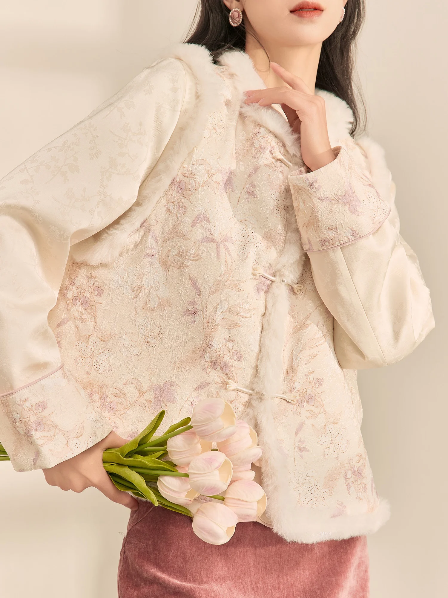 

Новый китайский женский модный комплект с вышитым жилетом в стиле ретро, национальное хлопковое пальто на пуговицах, прямая юбка f Body