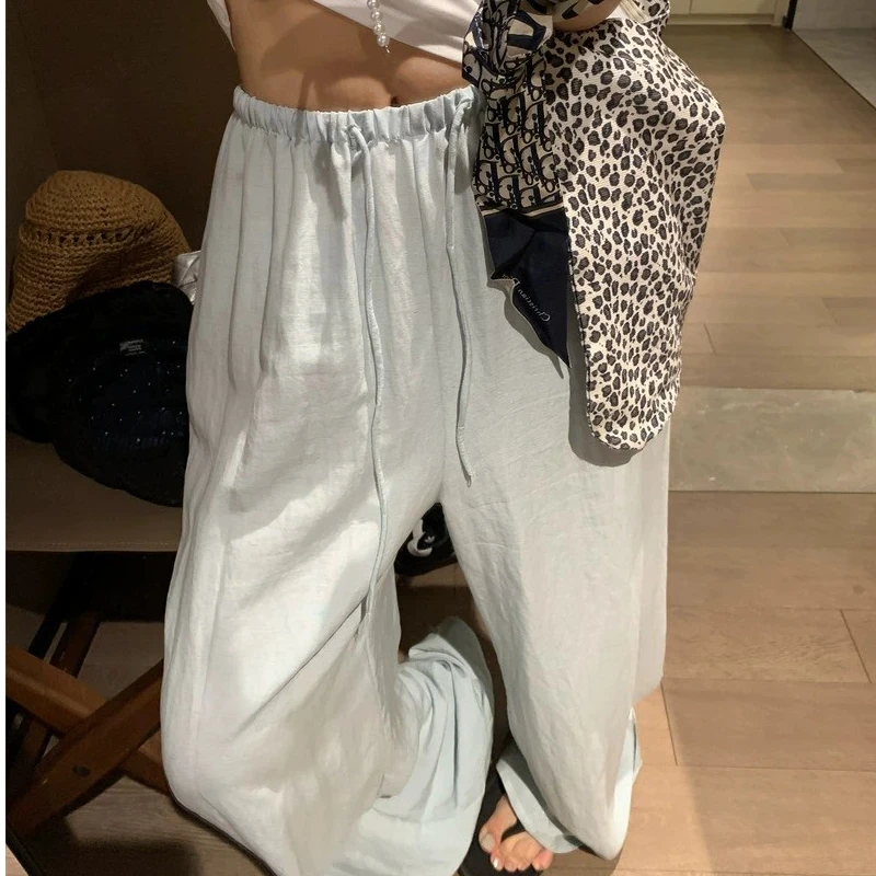 New Summer Women's Pants High-End Casual Style Mid-Low Waist Other Material 100% Casual Pants for Middle-Aged Women