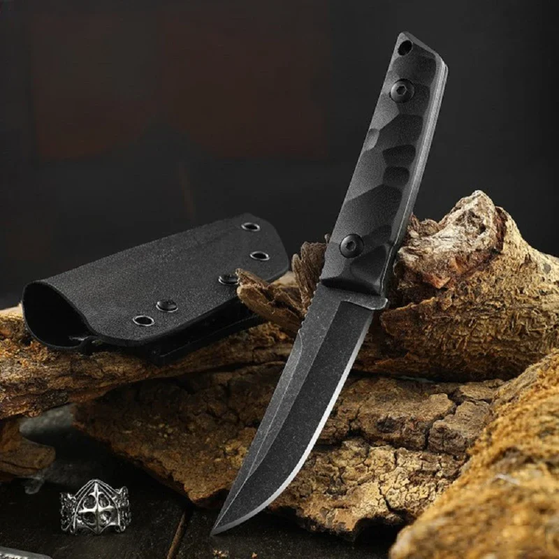 

1pc Portable Outdoor Knife，Stainless Steel Multi -purpose Wild Damping Pocket Knife with Sheath for Hiking and Hunting