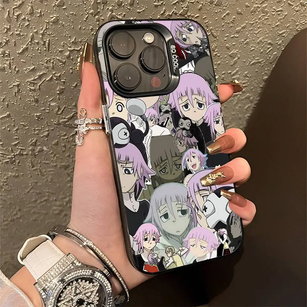Crona Soul Eater Phone Case For iPhone 16,15,14,13,12,11,Pro,Max,Plus,Mini,XS,SE Anti Fall Black Matte Hard Bumper
