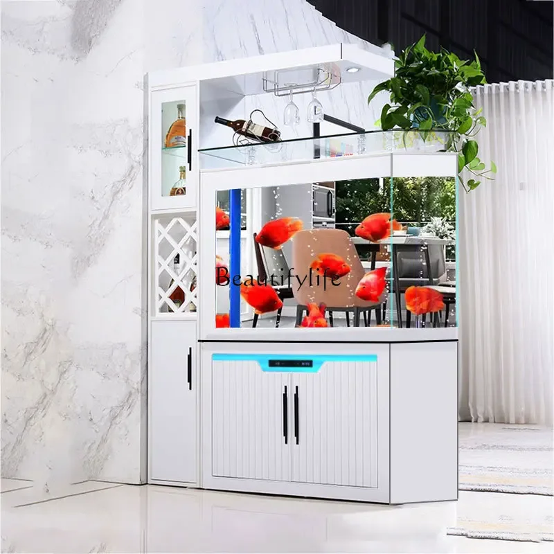 FG-*Household living room screen silent pipeless wine cabinet water-free bottom filter fish tank
