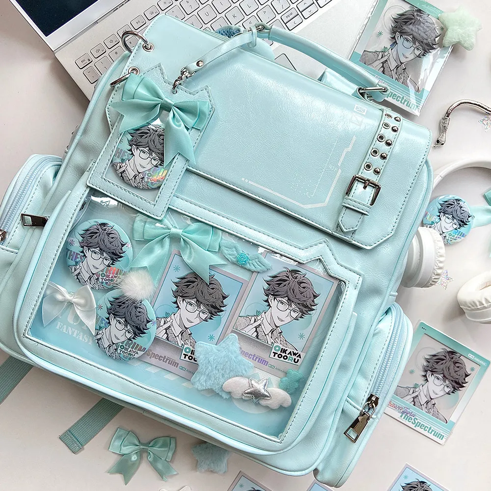 Original Daily Neutral Function Wind Small Food Lta Bag Large Capacity Sweet Cool Class Studen Anime Backpack Schoolbag