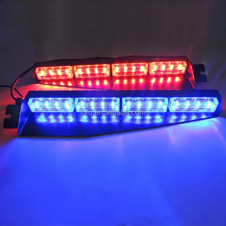 12V 32W vehicle emergency flashing light dash deck sun visor car strobe light