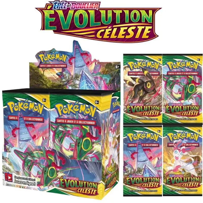 Hot 360Pcs English Pokémon TCG: Sword Shield Evolving Skies Booster Box Pokemon Trade Card 36 Pack Box Ready To Ship