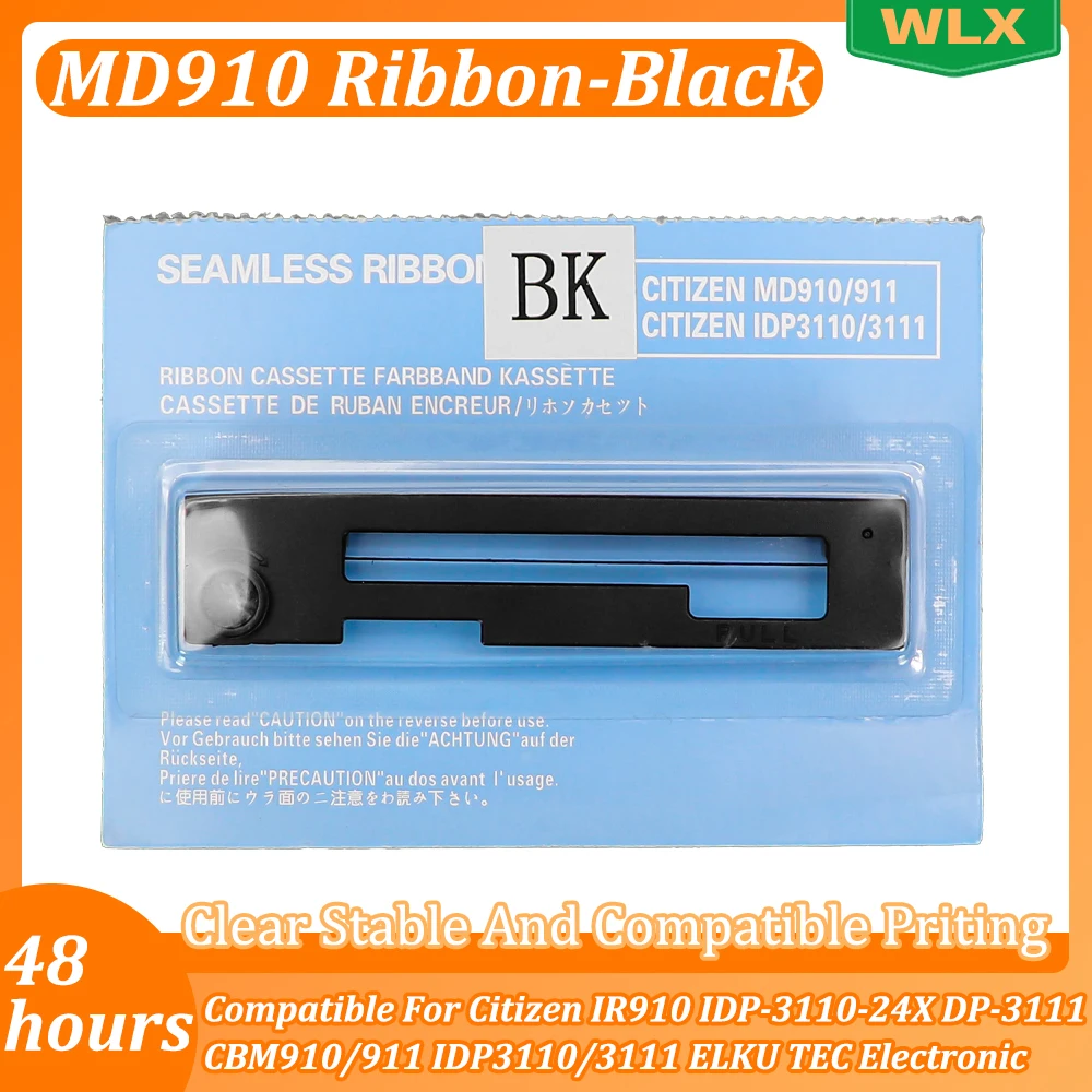 MD910 Ribbon Compatible With Citizen IR910 IDP-3110-24X DP-3111 CBM910/911 IDP3110/3111 ELKU TEC Electronic (5/10/20PCS-Black)