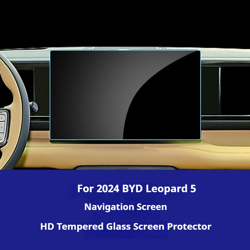 

For BYD 24 Formula Leopard 5 Car Navigation Tempered Film Instrument Panel Co Pilot Entertainment Screen Film Scratch-resistant