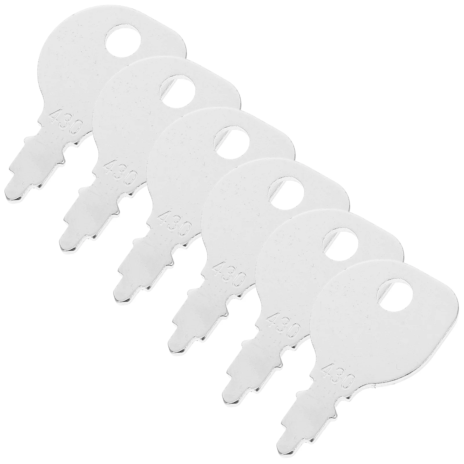 6 Pcs Tractor Spare Key Lawn Mower File Cabinet Replacement Construction Machinery Keys Tractors
