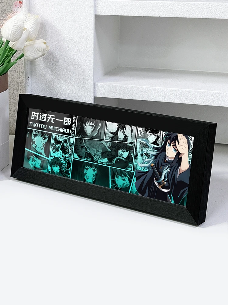 Anime Demon Slayer Kamado Tanjirou Nezuko Cosplay Training Chapter Gift Ambitus Photo Frame
