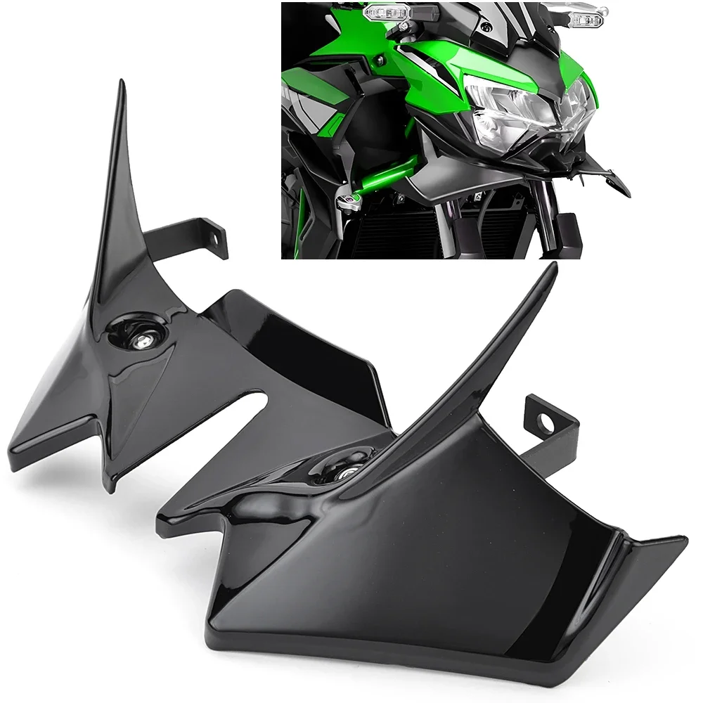 Z 650 Z650 Front Wing Fixed wing Spoiler Deflector Fairing Frontal Wing For Kawasaki Z650 2021 2022 2023 2024 2025 Accessories
