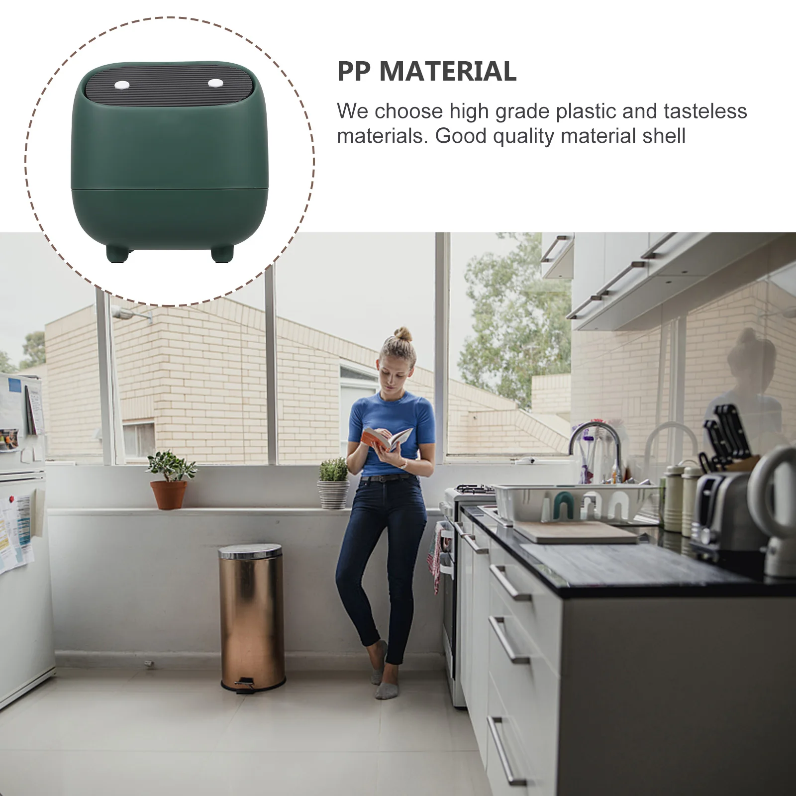 

Mini Desktop Trash Can Adorable Plastic Waste Bin For Office Table Bathroom Vanity Multi Functional Storage Organizer Cartoon