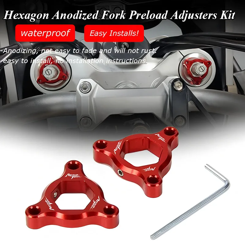 19MM For CRF1000L Africa Twin CRF1000 CRF 1000 L 1000L 2016-2022 2020 2021 Accessories Front Suspension Fork Preload Adjusters
